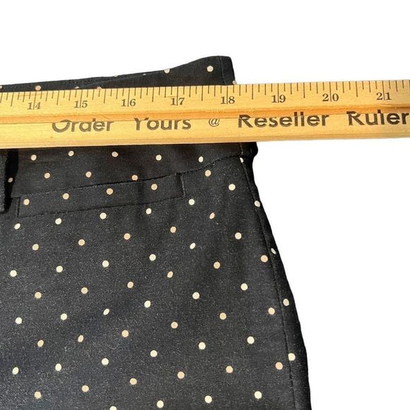 Ann Taylor Factory Navy and White Polka Dot Signature Pants Size 12 - Picture 4 of 9